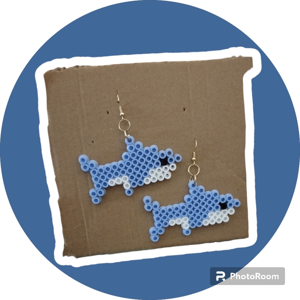 Shark earrings